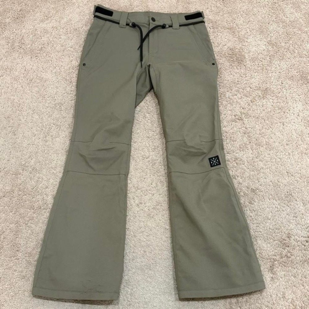 DOPE Tigress Ski Pants Womens Medium Walnut Beige Waterproof Insulated Snowboard
